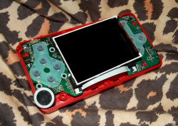 Front of both PCBs with screen